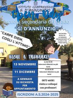 locandina_openday_sito_iscrizioni2425_secondariaIgrado_dannunzio